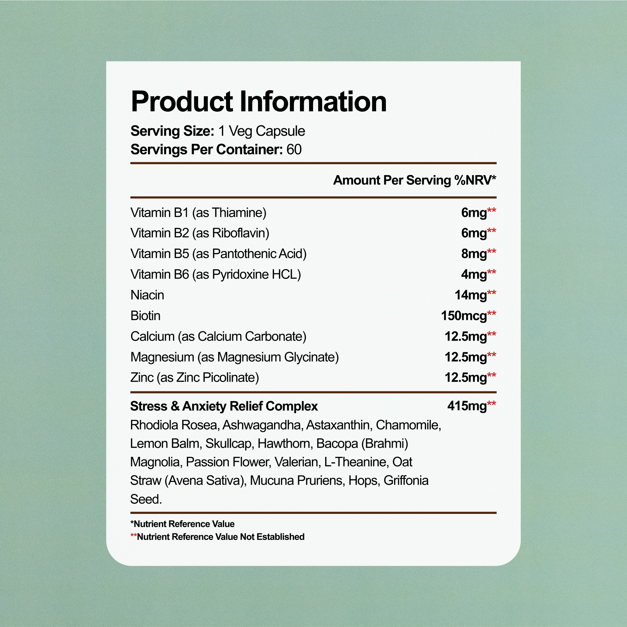 Stress Formula Supplement