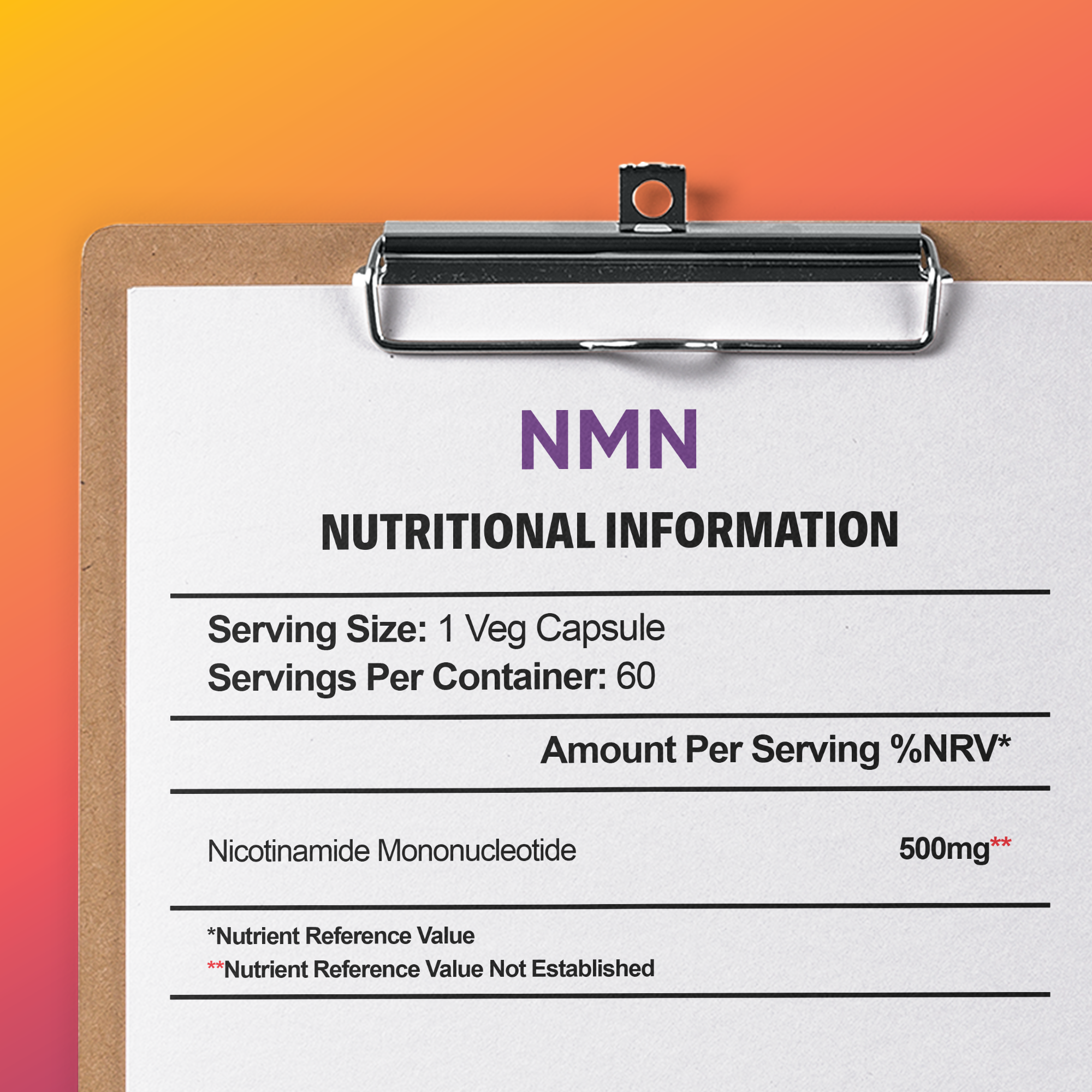 NMN Supplement Ingredients