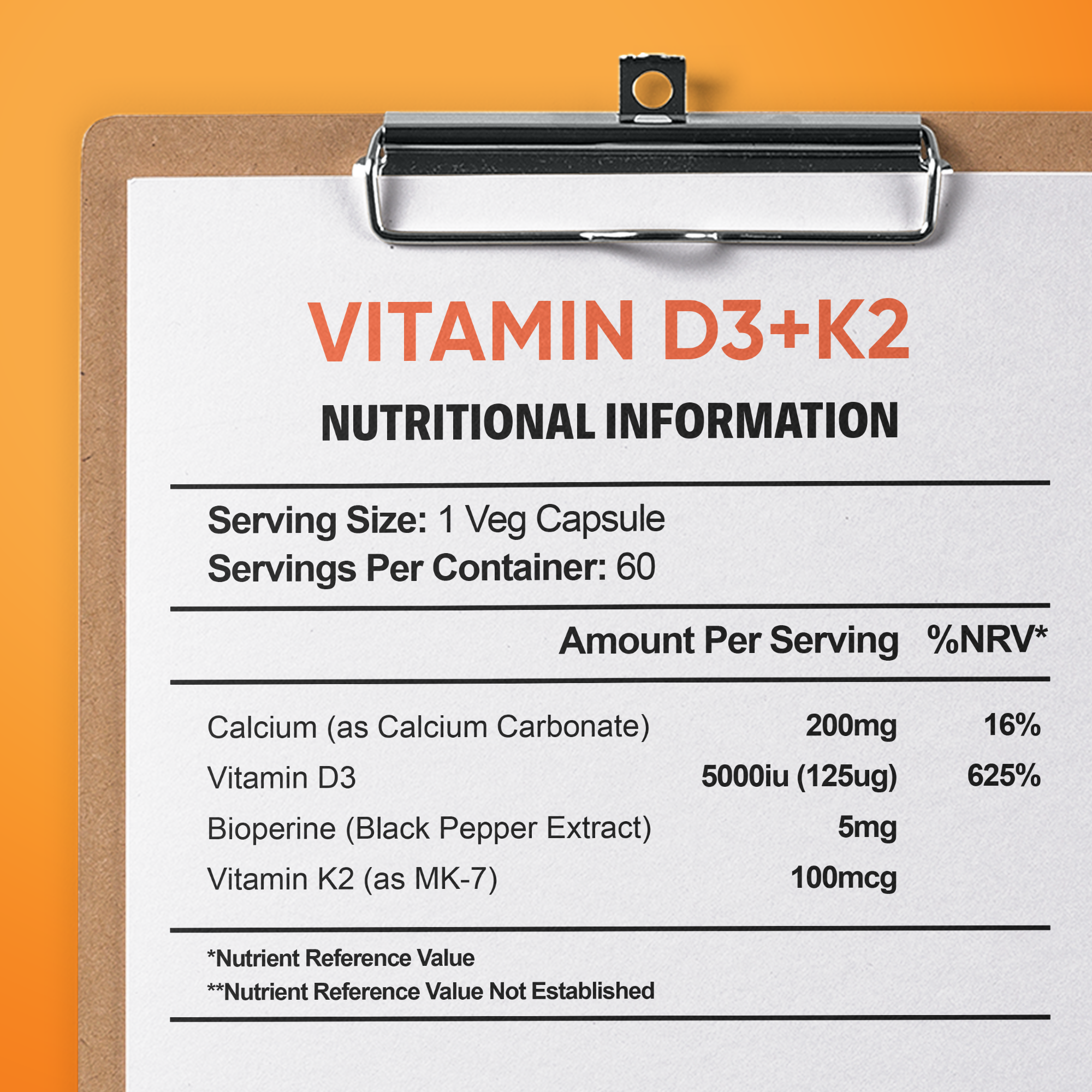 Vitamin D3 Plus K2