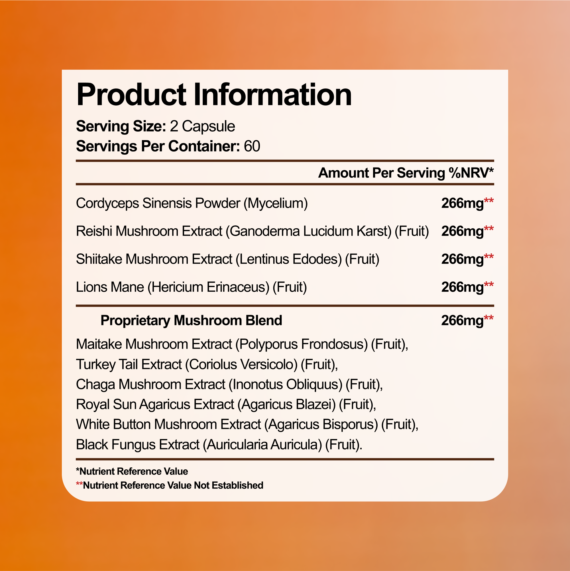 Mushroom Complex Benefits