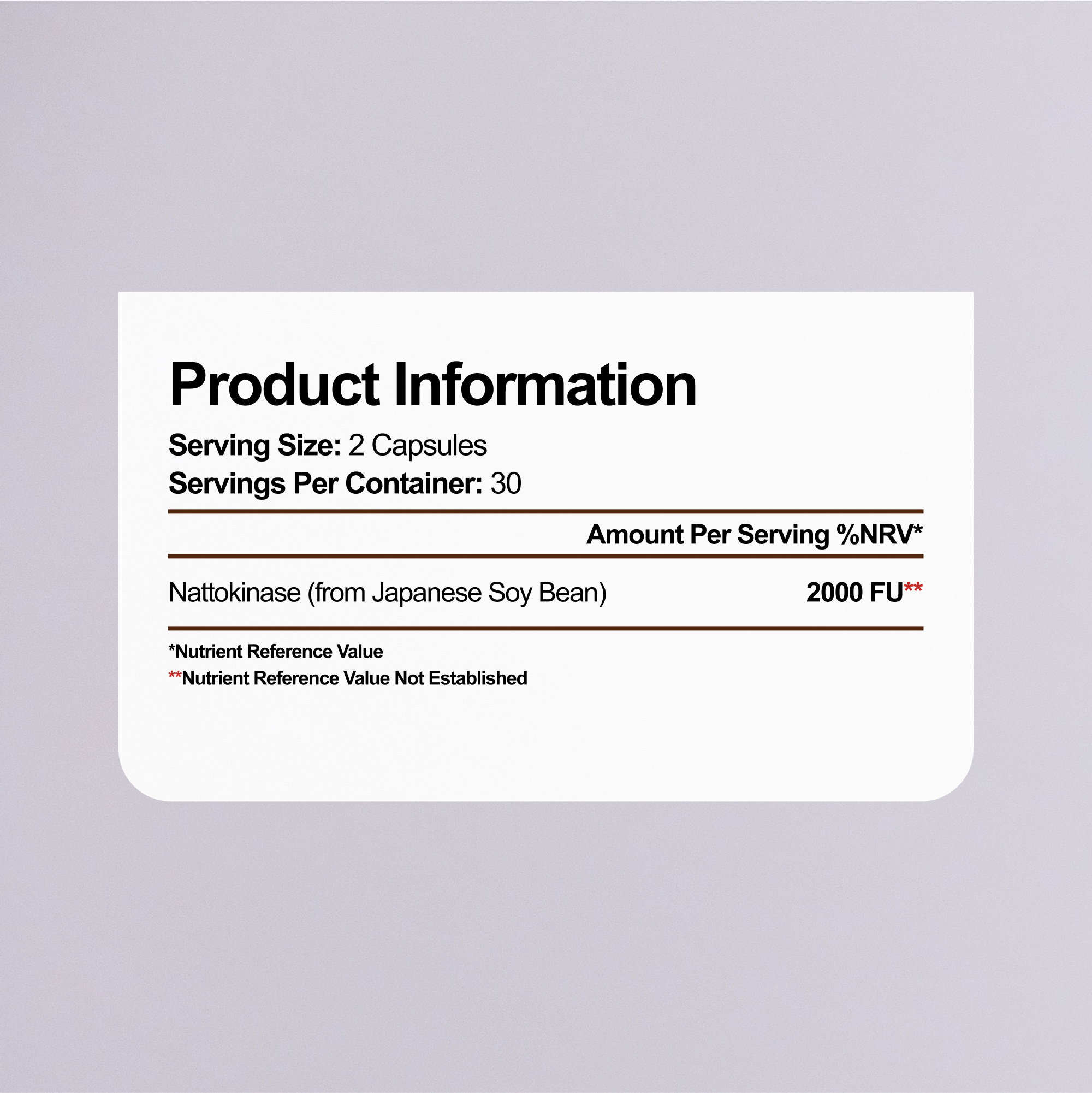 Nattokinase Ingredients