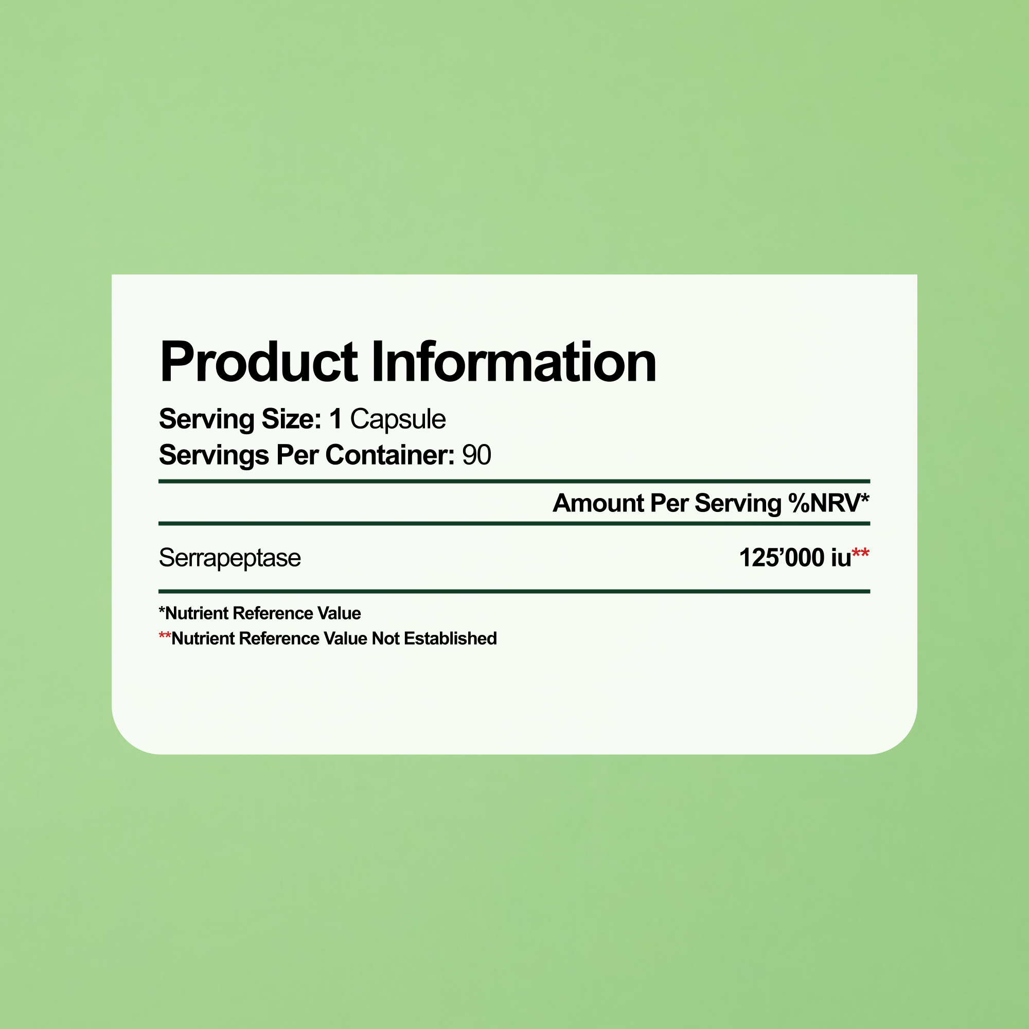 Serrapeptase Supplement