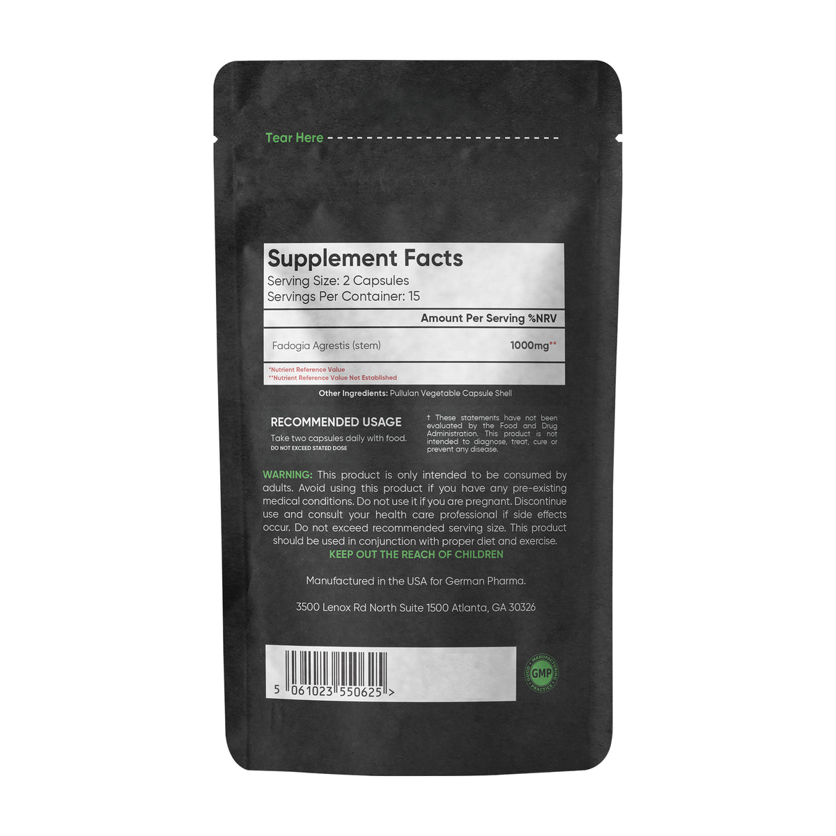 Fadogia Agrestis - 30 Capsules