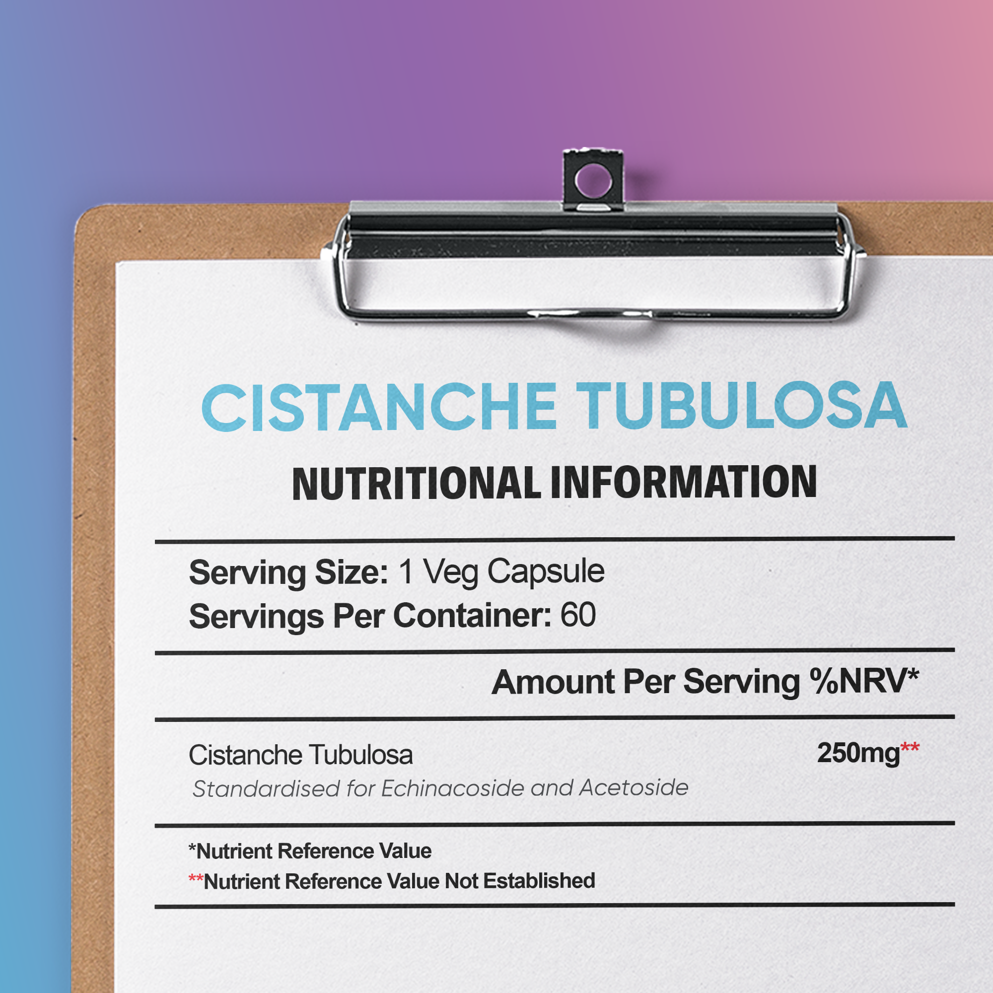 Cistanche Tubulosa Ingredients