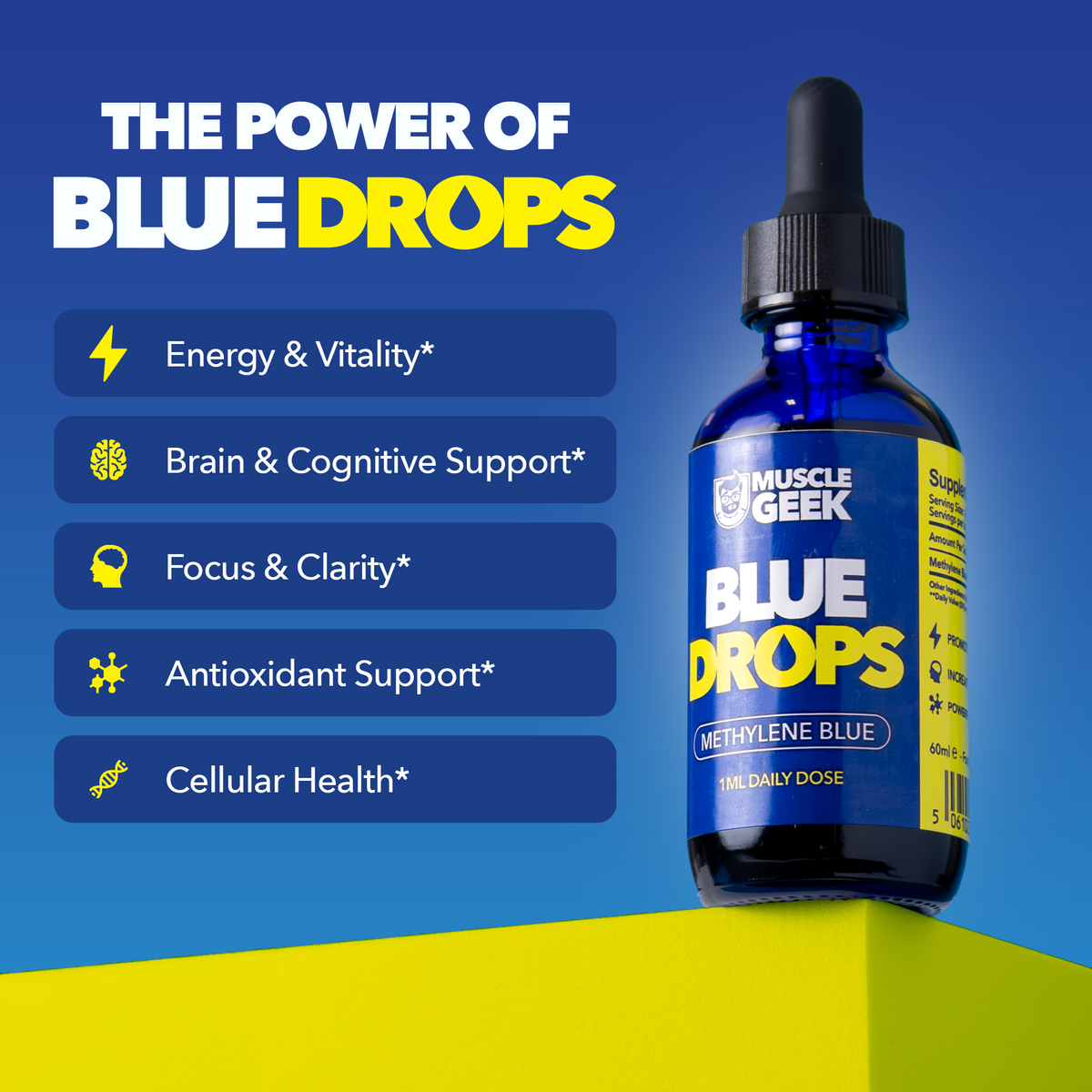 Blue Drops: Premium Liquid Adaptogen for Focus & Energy | Pro-Hormones