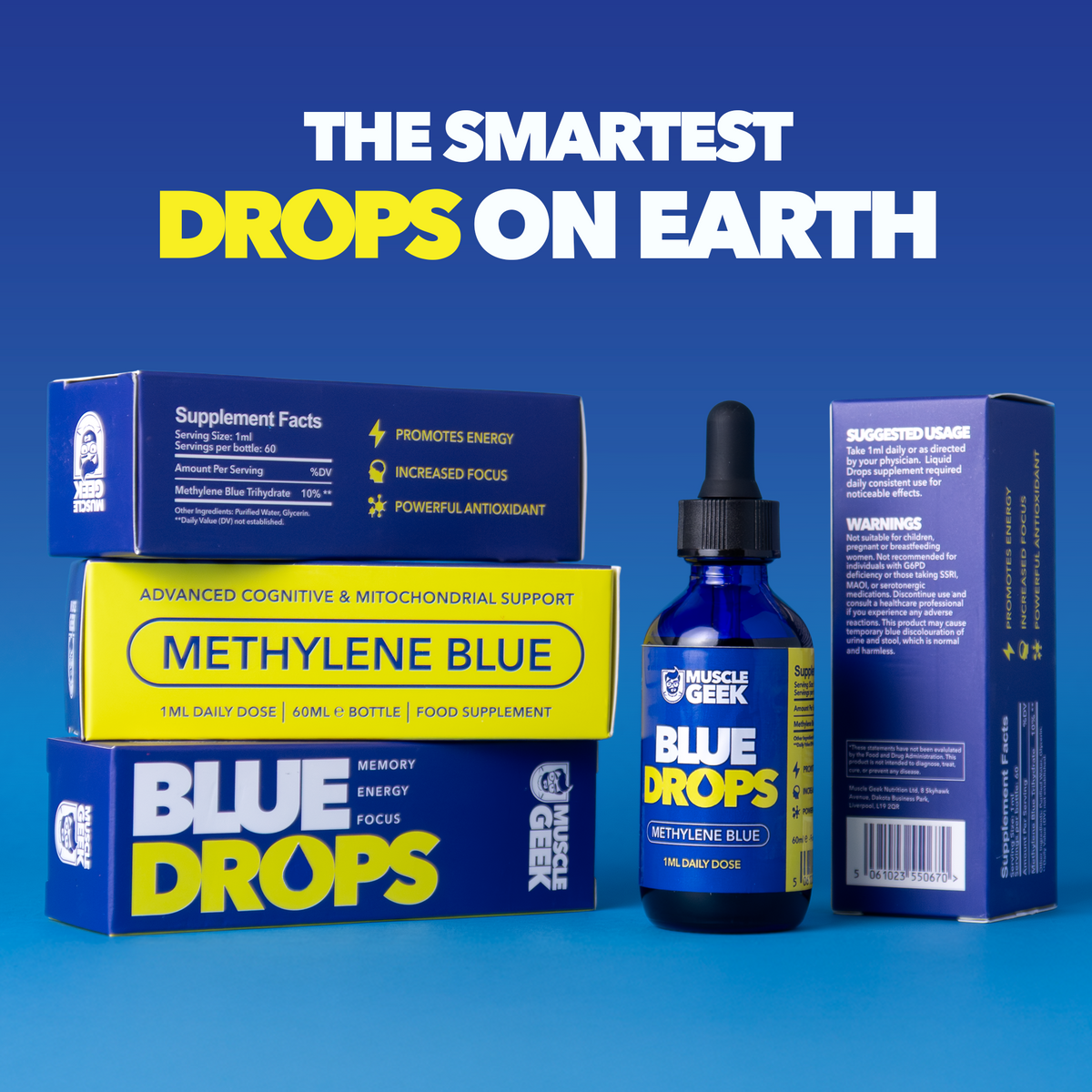 Blue Drops: Premium Liquid Adaptogen for Focus & Energy | Pro-Hormones