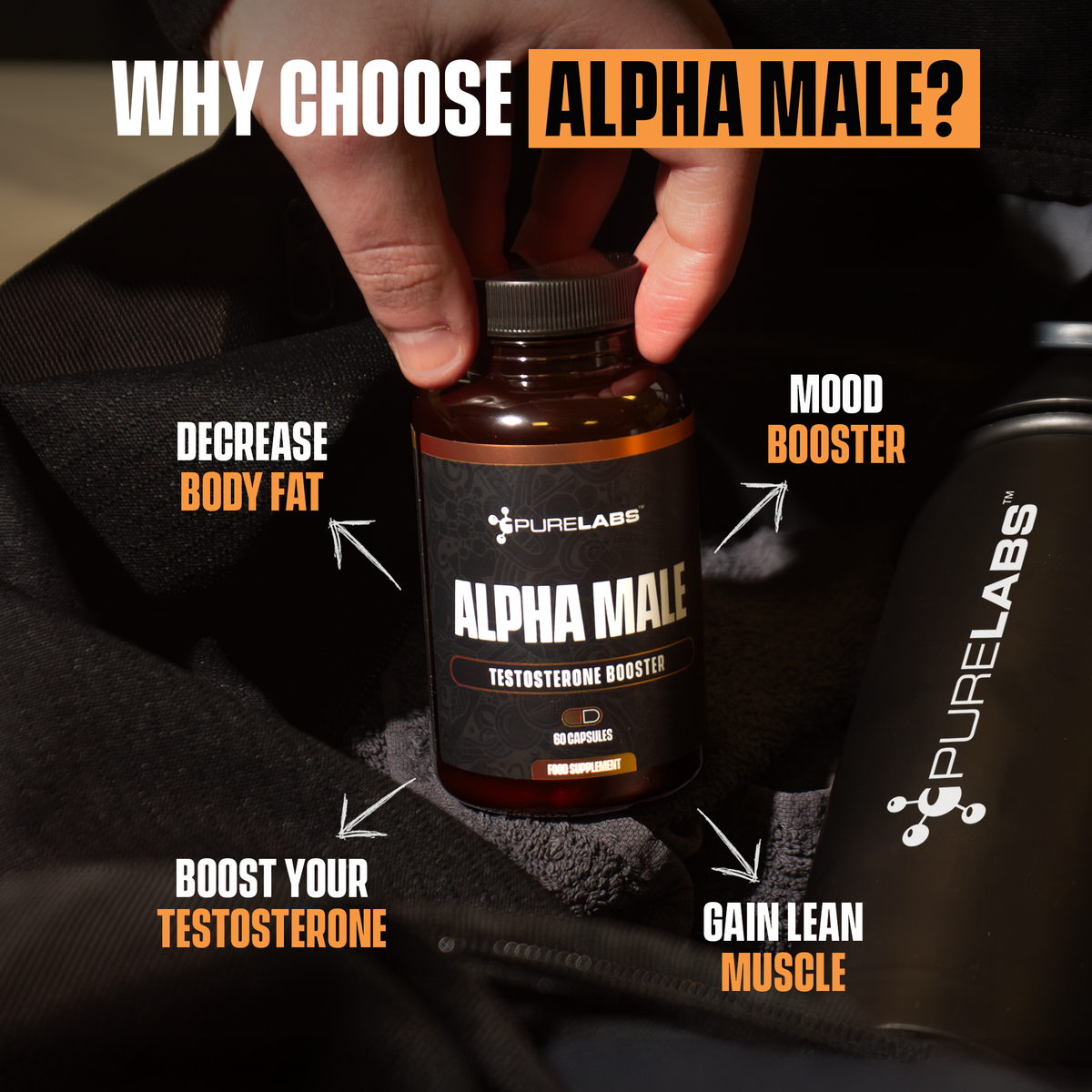 Alpha Male Supplement: Aid Energy Levels & Well-Being | Pro-Hormones
